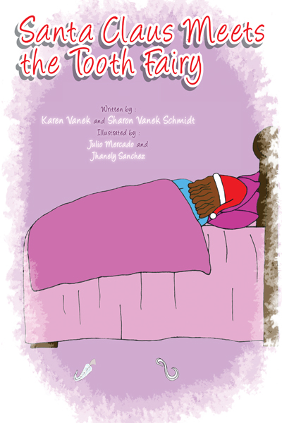 book cover, Santa Claus Meets the Tooth Fairy by Karen Vanek and Sharon Vanek Schmidt